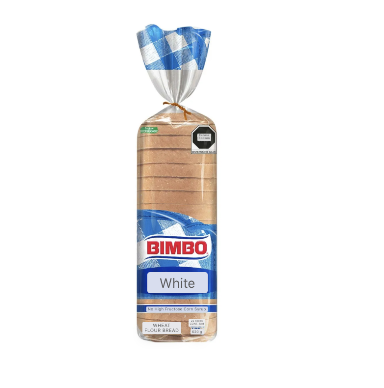 White Bimbo Bread 620g